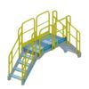 Stair, Platform, OSHA, Yellow, Aluminum