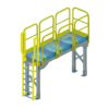 OSHA Yellow, Access Platform, Ladder, Handrail, ERECTASTEP, Tower Support